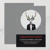 Moderne kerstfeest, feestelijke feestdagen kaart (Voorkant / Achterkant)