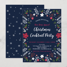 Moderne kerstfeest, feestelijke feestdagen kaart