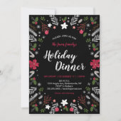 Moderne kerstfeest, feestelijke feestdagen kaart (Voorkant)