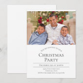 Moderne kerstfeest kaart (Voorkant / Achterkant)