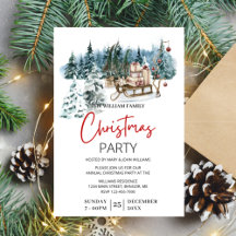 Moderne kerstfeest met Cadeau familie