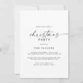 Moderne kerstfeest met script kaart (Voorkant)