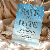 Moderne kerstfeest Sla de datum op Aankondigingskaart