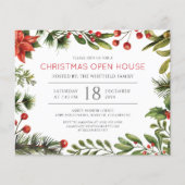 Moderne kerstfeest uitnodiging flyer (Voorkant)