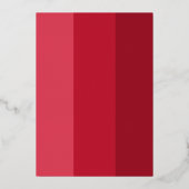 Moderne Kerstfeest uitnodiging Rood Echt Goud (Achterkant)