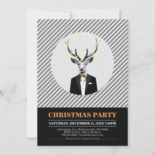 Moderne Kerstfeest, Uitnodigingen voor Kerstfeest (Voorkant)