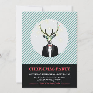 Moderne kerstfeest, uitnodigingen voor vakantiebij