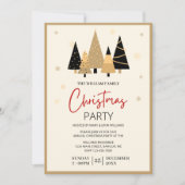 Moderne kerstfeest voor esthetische familie kaart (Voorkant)