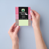 Moderne kerstfeestbrochure flyer (Hand)