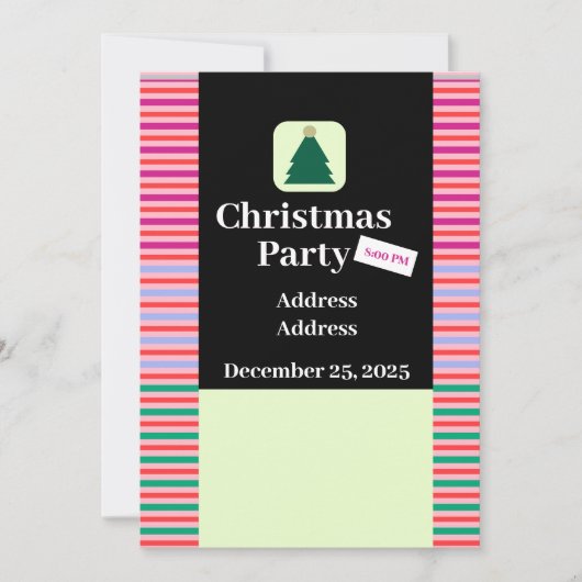 Moderne kerstfeestbrochure kaart (Voorkant)