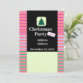 Moderne kerstfeestbrochure kaart (Staand voorkant)