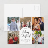 Moderne kerstfeestdag 5 serie feestdagenkaart (Voorkant / Achterkant)