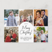 Moderne kerstfeestdag 5 serie feestdagenkaart (Voorkant)