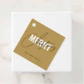 Moderne kerstfeestdag bedankjes labels (In situ)