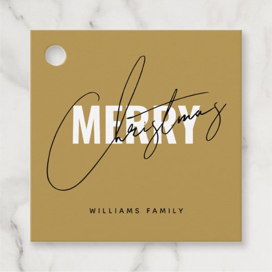 Moderne kerstfeestdag bedankjes labels (Voorkant)