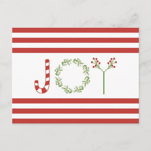 Moderne kerstfeestdag briefkaart