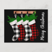 Moderne kerstfeestdag Briefkaart (Voorkant)