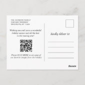 Moderne kerstfeestdag briefkaart (Achterkant)