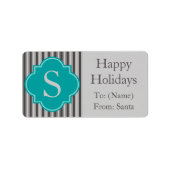 Moderne kerstfeestdag cadeauetiketten met Label (Voorkant)