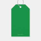 Moderne kerstfeestdag cadeaulabel (Achterkant)