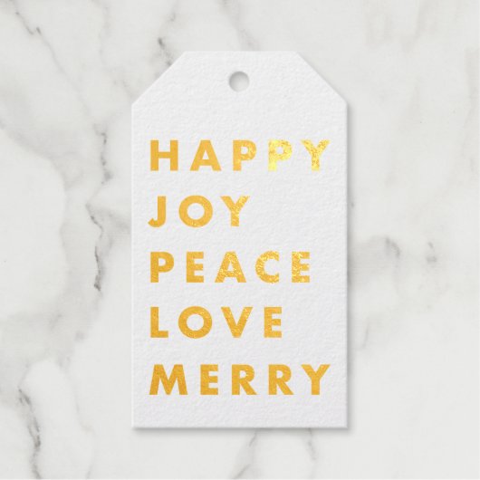 Moderne kerstfeestdag cadeaulabels (Voorkant)