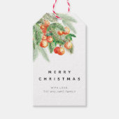 Moderne kerstfeestdag — cadeauLabels (Voorkant)