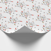 Moderne kerstfeestdag cadeaupapier (Hoek)