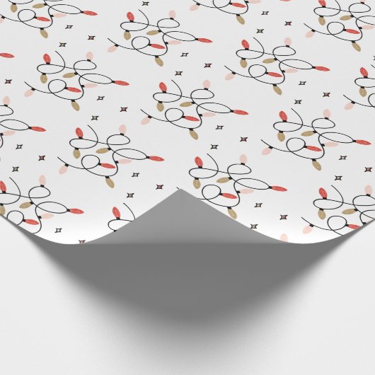 Moderne kerstfeestdag cadeaupapier (Hoek)