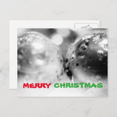 Moderne kerstfeestdag feestdagenkaart (Voorkant / Achterkant)