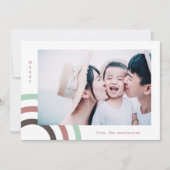 Moderne kerstfeestdag foto (Voorkant)