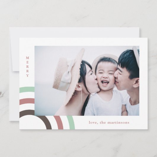 Moderne kerstfeestdag foto (Voorkant)