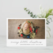 Moderne kerstfeestdag foto's aankondiging (Staand voorkant)