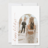 Moderne kerstfeestdag foto's kaart (Voorkant)