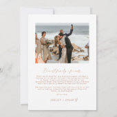 Moderne kerstfeestdag foto's kaart (Achterkant)