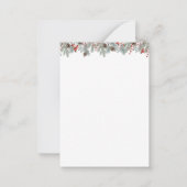 Moderne kerstfeestdag foto's notitiekaartje (Achterkant)