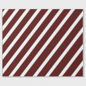 Moderne kerstfeestdag in Burgundy Cadeaupapier (Vlak)