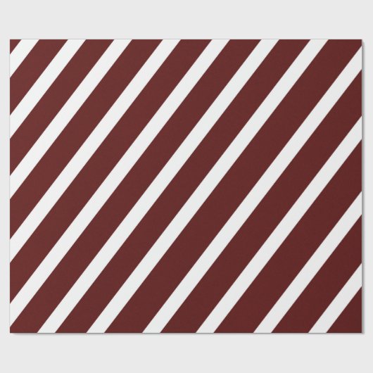 Moderne kerstfeestdag in Burgundy Cadeaupapier (Vlak)