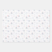 Moderne kerstfeestdag in Elegant Inpakpapier Vel (Voorkant 2)