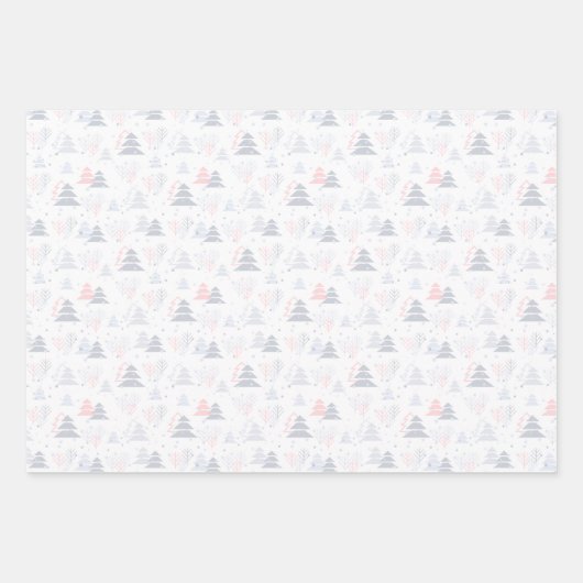 Moderne kerstfeestdag in Elegant Inpakpapier Vel (Voorkant 2)