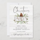 Moderne kerstfeestdag in het binnenland kaart (Voorkant)