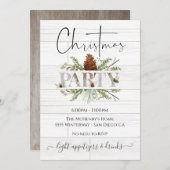 Moderne kerstfeestdag in het binnenland kaart (Voorkant / Achterkant)