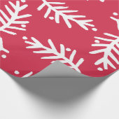 Moderne kerstfeestdag in penseel script cadeaupapier (Hoek)