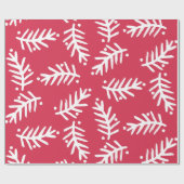 Moderne kerstfeestdag in penseel script cadeaupapier (Vlak)