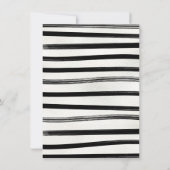 Moderne kerstfeestdag in zwart-wit kaart (Achterkant)