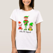 Moderne kerstfeestdag — Jolly Elf Squad T-Shirt (Voorkant)