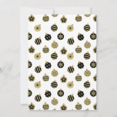 Moderne kerstfeestdag kaart (Achterkant)