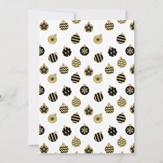 Moderne kerstfeestdag kaart (Achterkant)