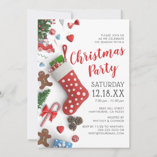 Moderne kerstfeestdag kaart (Voorkant)