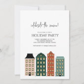 Moderne kerstfeestdag kaart (Voorkant)