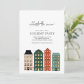 Moderne kerstfeestdag kaart (Staand voorkant)